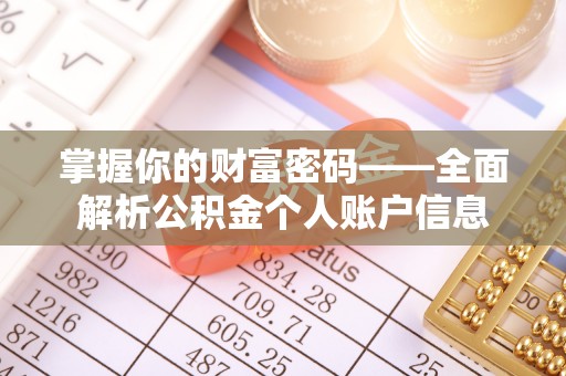 化州掌握你的财富密码——全面解析公积金个人账户信息